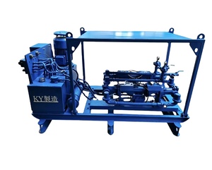 Dual-<b>pump</b> synchronous grouting machine, maximum pressure 100 <b>bar</b>, 11 kW motor, 48 liters per minute recovery capacity - Product Image 1