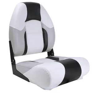 Directamente de fábrica Deluxe Comfort Asiento en forma de doble cara UV estable tapicería Marina Helm Captain Boat Seat