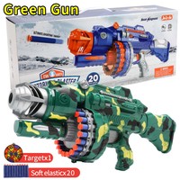 Pistola de Juguete de Plástico Transfronteriza, Eléctrica, de Ráfaga, Tipo Revólver, Arma de Asalto, Regalo de Cumpleaños Unisex para Niños de 8 a 13 Años