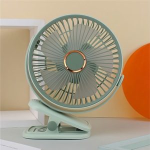 Ventilador de clip LingPan de 5W, recargable por USB, oscilante, portátil, para escritorio, cochecito de bebé y camping. - Product Image 5