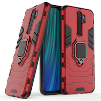 Coque de téléphone portable magnétique avec anneau métallique en tpu de styliste, pour xiaomi redmi note 8 pro