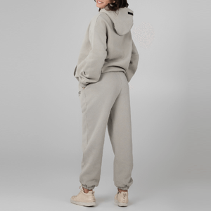 Pantalon de jogging en coton et polyester confortable pour femme Pantalon de survêtement d'hiver surdimensionné en éponge française lourd - Product Image 6