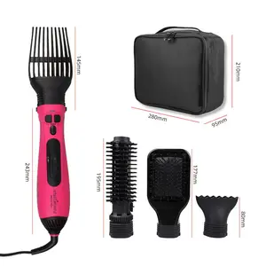 Cepillo Alisador y Moldeador Profesional <span class=keywords><strong>5</strong></span> <span class=keywords><strong>en</strong></span> <span class=keywords><strong>1</strong></span>, Peine de Aire Caliente, Rizador Automático, Secador Eléctrico - Product Image 1