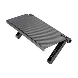 Suporte de rack de exibição plana para monitor de computador, tela ajustável, organizador de prateleira superior para montagem em prateleira superior