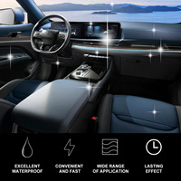 Homonth 50ml Nano Restaurador Instantáneo Negro Brillante para Plástico y Goma de Coche, Parachoques Trasero, Salpicaderos, Neumáticos y Asientos