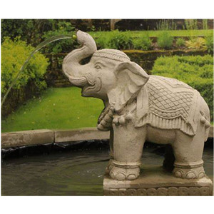 Outdoor Garden Ornament elefante di pietra fontana - Product Image 2