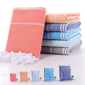 Best seller cotone a righe Fouta Beach e Hammam asciugamani prezzo liquidazione bagno turco asciugamani con frange - Product Image 1