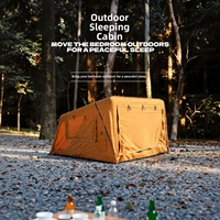 Tente gonflable esthétique Ear Cabin 2,3x2,4m en coton respirant et imperméable, pour glamping de luxe quatre saisons, petite famille, installation instantanée