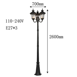 Outdoor Landscape Path Led <strong>Post</strong> Top Lantern <strong>Light</strong> 220v Garden Led Lamp - Product Image 4