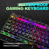 Clavier de jeu de bureau mécanique sans fil professionnel Combo trois vitesses Dpi réglables