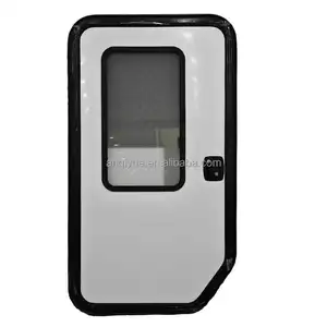 QIYUE 맞춤형 크기 불규칙한 모양 알루미늄 프레임 RV 캐러밴 눈물 방울 문