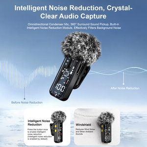Microfoni Wireless Professionali da Studio SE66 con 4 Microfoni Omnidirezionali per Telefoni e Streaming Live - Product Image 3