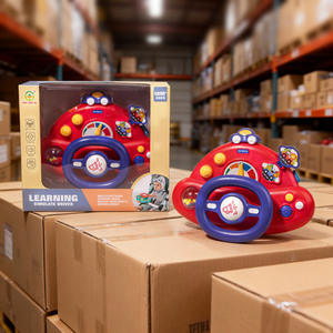 Juguete Educativo Temprano con Volante de Plástico para Bebés y Niños Pequeños, Simulación de Asiento Trasero de Coche, con Batería, para Viajes Transfronterizos - Product Image 4