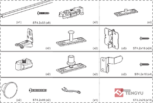 Bán buôn bi-<span class=keywords><strong>folding</strong></span> phần cứng kit, nội thất Chất lượng cao bi-<span class=keywords><strong>folding</strong></span> <span class=keywords><strong>Closet</strong></span> Door hệ thống - Product Image 6