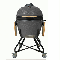 Parrilla Kamado Big Joe de 27 Pulgadas de la Serie Auplex, Parrilla de Cerámica de Alta Resistencia para Mesa, Compatible con LFGB, Ahumador de Carbón para Jardín