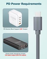 Maßgefertigtes Starlink Mini 2-in-1 USB-C & Zigarettenanzünder DC-Stromkabel 10FT 100W Wasserdicht 5,5/2,1mm 18AWG
