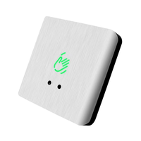 Yistar 86 Type panneau en alliage d'aluminium capteur infrarouge sans contact interrupteur de déverrouillage de porte bouton de sortie sans contact blanc