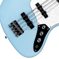 Professional 4-String Electric Bass Guitar Set Poplar Wood Body Maple Wood Fingerboard Rosewood Fingerboard
