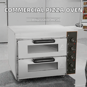 Horno Eléctrico Comercial para Exteriores con Control Manual para Pizza y Nueces, Termostato Ajustable, Dos Estantes, Temporizador Integrado, para Restaurantes y Panaderías - Product Image 2