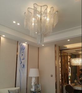 Sang Trọng Nhôm Chuỗi Đèn Chùm Tua Treo Chiếu Sáng Trần Đèn Chùm Đèn Cho Phòng Khách Trang Trí Nội Thất - Product Image 5