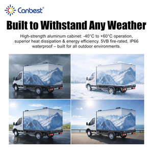 Tragbare Digitale Werbetafel für LKWs Montierte LED-Anzeigetafel auf Rädern für Außenwerbung - Product Image 6