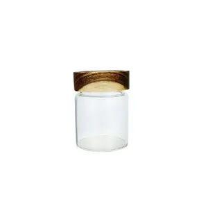 Groothandel Clear Storage Honing Jar Lege Container Glas Honing Pot Met Schroefdeksel