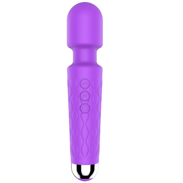 Hot Sale 8 Speed 10 Frequencies 100% Waterproof Silicone Wand Massager USB Rechargeable G-Spot Couple Vibrator