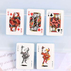 Charms de resina de póker de imitación, para relleno de Slime, crema, funda de teléfono, bricolaje, decoración artesanal hecha a mano - Product Image 2