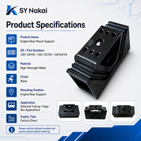Nouveau support de montage arrière du moteur SY NAKAI 1001-04194 (OE 100104194) Métal+Caoutchouc pour accessoires de bus Higer
