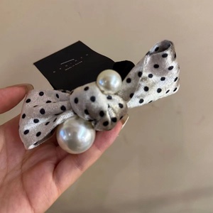 Tir réel du même bandeau à pois et accessoire de cravate pour cheveux de <span class=keywords><strong>la</strong></span> reine en Corée du Sud - Product Image 6