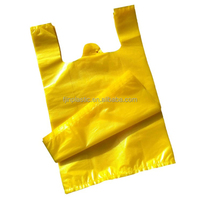 Sacs T-shirt personnalisés imprimés en héliogravure, noirs, en LDPE, HDPE, PE, étanches, avec fermeture éclair, pour emballage industriel, supermarché, aliments et snacks