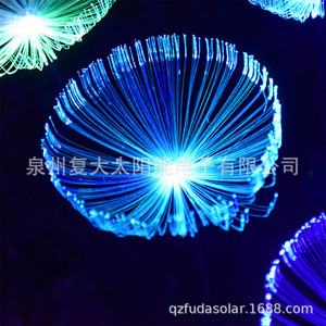 Solar Garden Fiber Optic <b>Light</b> <b>Led</b> Jellyfish Ground Stake Outdoor Meteor <b>Shower</b> Effect Decorative Lamp Water Resistant - Product Image 2