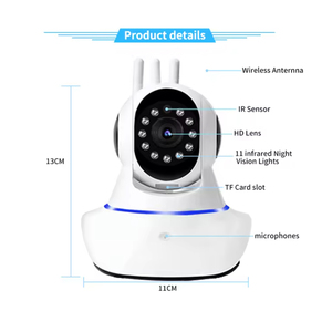 720P 3MP an ninh không dây CCTV Camera thông minh <span class=keywords><strong>CMOS</strong></span> cảm biến H.265 Video 340 độ PTZ điều khiển điện thoại từ xa âm thanh hai chiều đầy đủ - Product Image 5