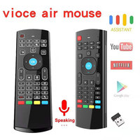 Sensor de Inercia Universal Multimedia de 6 Ejes MX3 2.4 Ghz, Teclado Retroiluminado con Voz, Mouse Aéreo, Control Remoto MX3
