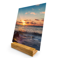 Cadre photo Funia respectueux de l'environnement, cadre photo en PVC avec support, sublimation sur bois