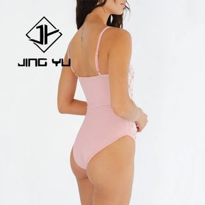 OEM Swimsuit Set <b>White</b> Luxury Shiny Swimwear <b>Women</b> Custom Rhinestone Recycled One Piece Swimwear - Product Image 6