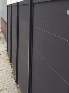 Wpc Esgrima y Decking Moderno Respetuoso del medio ambiente Impermeable WPC Valla Panel <span class=keywords><strong>de</strong></span> pared Poste <span class=keywords><strong>de</strong></span> valla compuesta al aire libre <span class=keywords><strong>para</strong></span> invernadero - Product Image 5