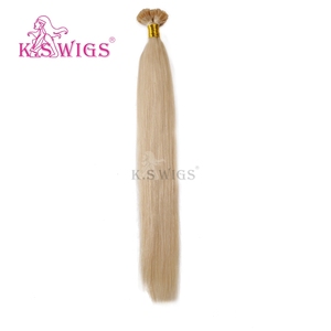 KSWIGS Customizable 12-28 Inch-Tailor Straight/Curly Styles for Daily/Party Flat-Tip Virgin Double Drawn Human Hair Extensions - Product Image 2