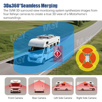 MCY 360 degrés 3D vue d'oiseau Construction système de caméra de véhicule agricole pour Bus camion camping-car RV campeurs Vans