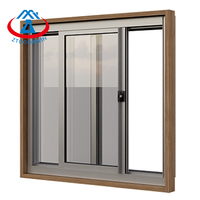ZHTDOORS Verre acrylique moderne en plexiglas pour panneau de fenêtre coulissante à cadre en aluminium, incassable