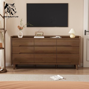 Gabinete de almacenamiento personalizado de fábrica a precio económico, en stock, dropshipping, diseño más reciente, muebles para recibidor, gabinete de madera con cajones - Product Image 5