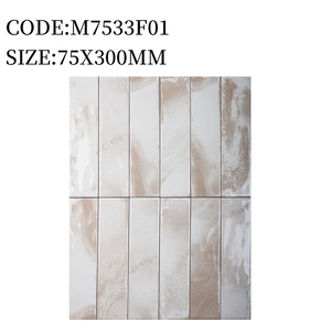 M7533F19 75*300mm Azulejos de Metro de cerámica esmaltada Diseño moderno con acabado brillante y mate para pared interior - Product Image 2