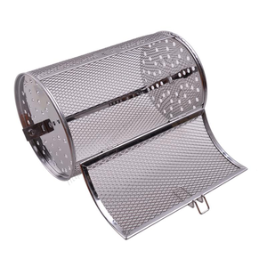 Kit de paniers rotatifs pour barbecue en acier inoxydable avec trous hexagonaux, idéal pour la cuisson en gros - Product Image 5