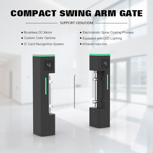 Hcw tự động Swing rào cản turnstile với kiểm soát truy cập an ninh cao cho lối vào cho người đi bộ - Product Image 3