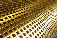 Fournisseur chinois HUANJI HJ-PM Panneaux métalliques perforés en laiton, maille métallique perforée décorative, taille personnalisée, ISO9001 ROHS