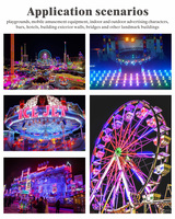 45Mm Amusement Ride Ampoule Cabochon Led Lumière Étanche Rgb E14 Fairground Light