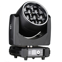 Projecteur LED mobile 7x60W RGBW Beam Wash Zoom CRI95 DMX512 pour DJ, soirées, discothèques et éclairage de scène