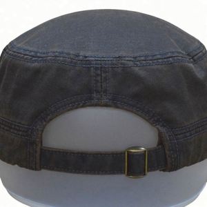 Gorras de lona encerada con revestimiento de PU personalizadas, estilo retro vintage, tipo cadete, de copa plana, para negocios, deportivas, para actividades al aire libre, resistentes, de sarga encerada, étnicas, comunes - Product Image 3