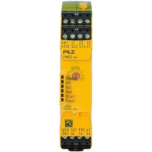 Relé de Seguridad Pilz Pnoz S4 24Vdc 3n/o 1n/c 1so Módulo de Parada de Emergencia para Uso Industrial - Product Image 1