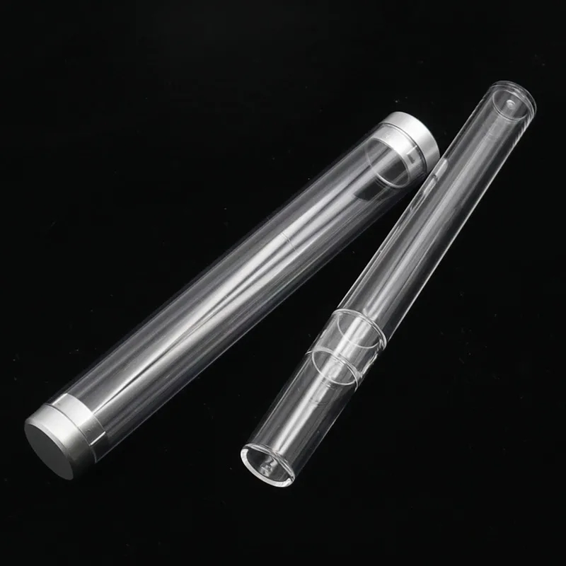 プラスチックシリンダー六角ペンボックス透明アクリルピンセット